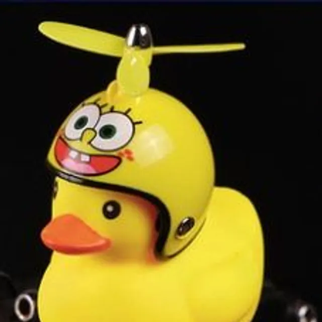 Cute bell for a child's wheel in the form of a duck pikachu-propeller
