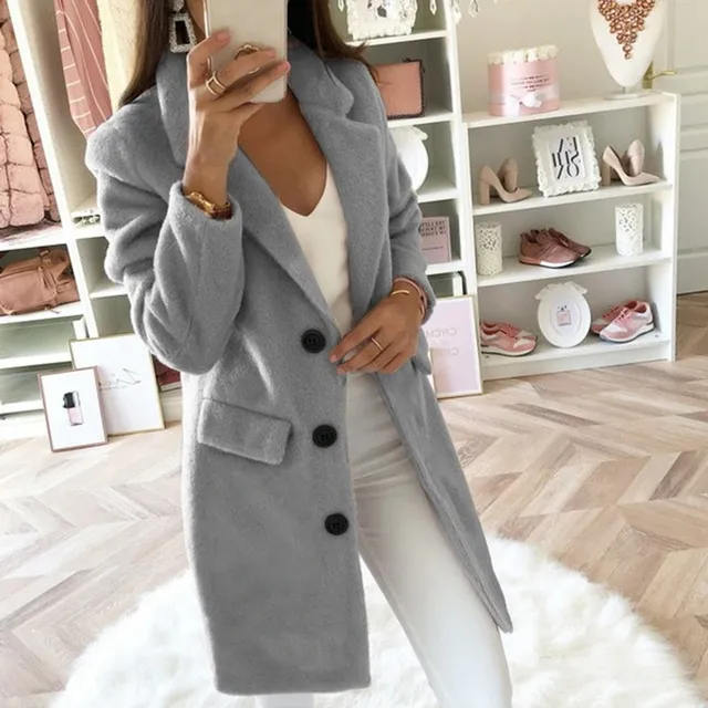 Women's elegant extended coat Layla