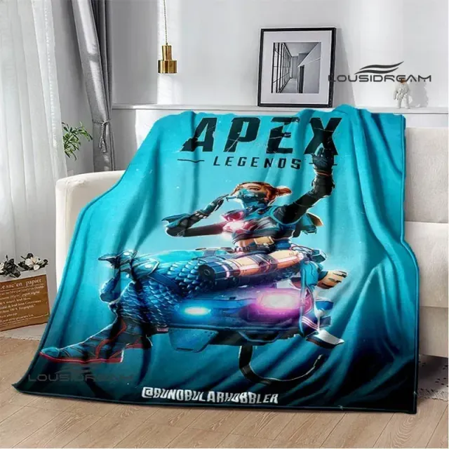 Couverture imprimée douce et agréable pour enfants avec des motifs du jeu Apex Legends