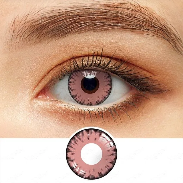 Barevné kontaktní čočky - více barev pink