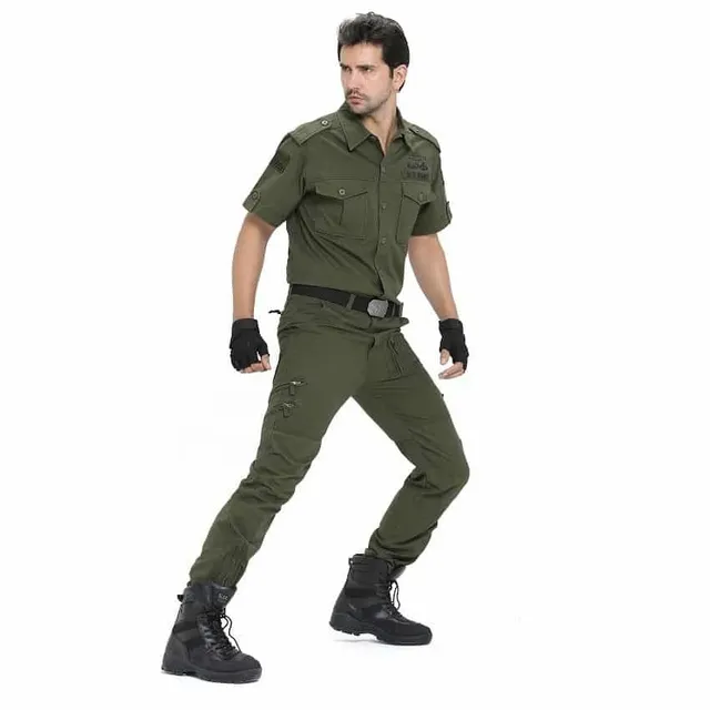 Pantaloni eleganti da uomo dell'esercito