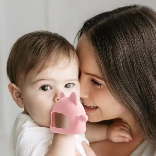 Sensory biting gloves for children, silicone teeth bite