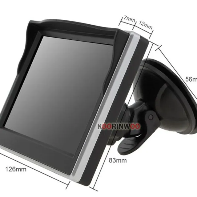 Bezdrátová parkovací kamera s monitorem do auta (Černá 12V)