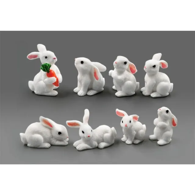 Figurine din ceramică cu iepurași de Paște