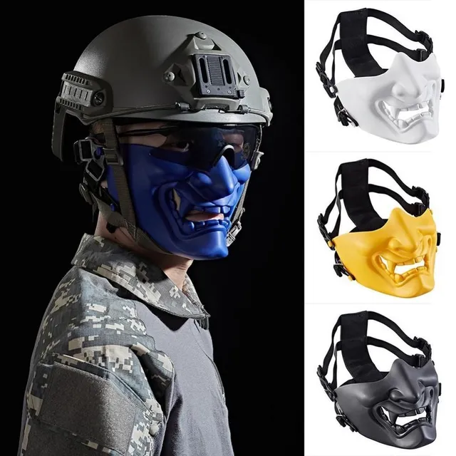 Tactical semi-faced scary mask, airsoft and paintball protective mask