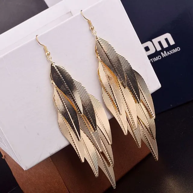 GDL02 SDL02 Light alloy earrings with feathers