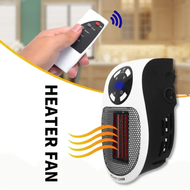 Mini încălzitor electric portabil de 500W cu ventilator pentru birou acasă perete încălzitor de mână radiator mașină pentru iarnă