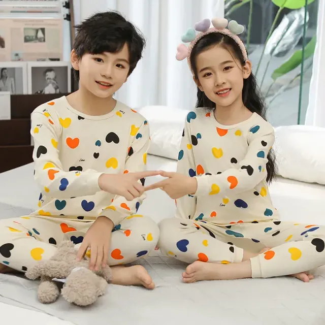 Children's pajamas with long sleeves for boys and girls