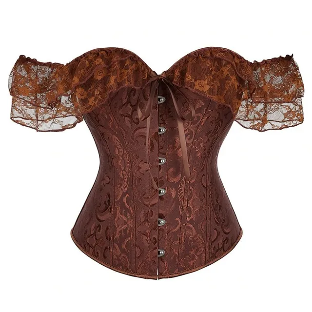 Women's modern corset with silk sleeves Mouha