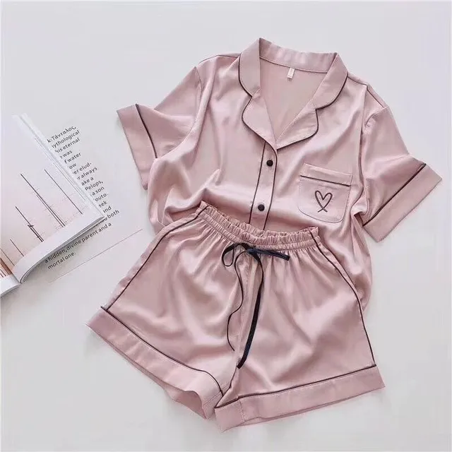 Ladies luxury silk pyjamas