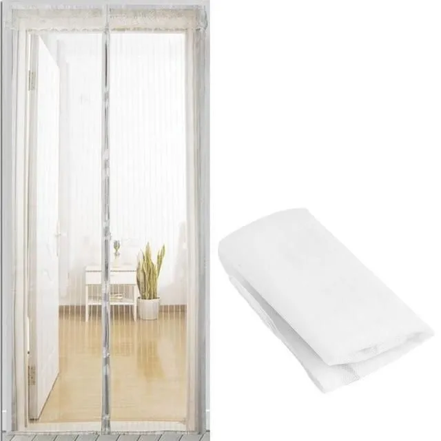 Perdea magnetică netă pentru uși white 100x210cm