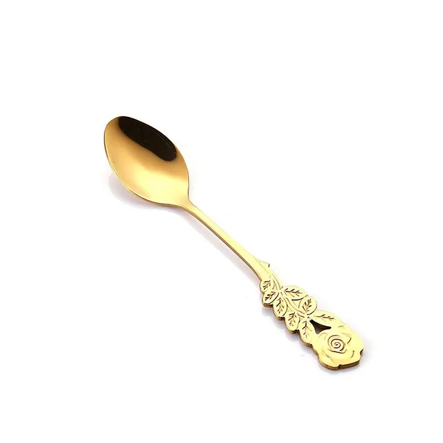 Coffee spoon with rose