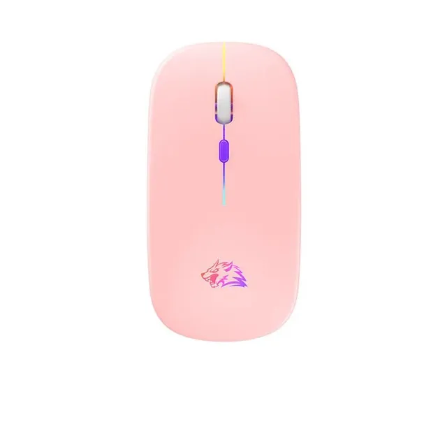 Bezdrátová Bluetooth myš s LED osvětlením a tichým tlačítkem
