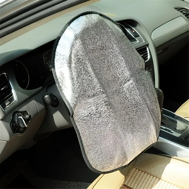 Universal steering wheel screen against the sun for all SUVs, trucks and cars - Protect the interior and hands from the heat!