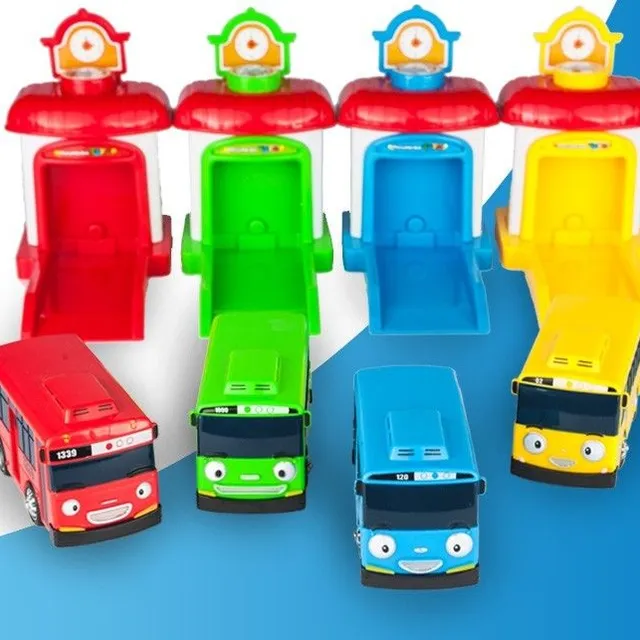 Fun set 4 pcs mini firing buses