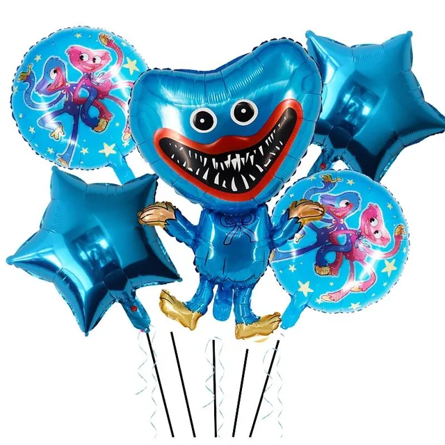 Imprezowy zestaw balonów urodzinowych Poppy Play Time Huggy Wuggy