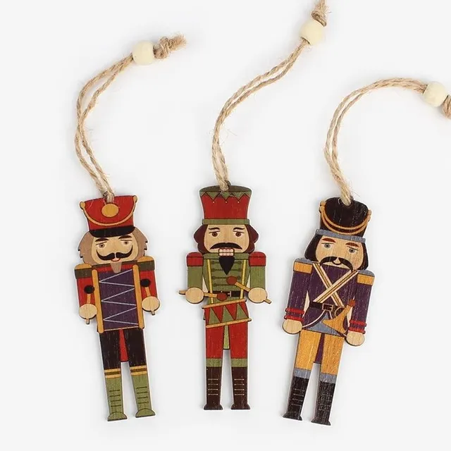 Christmas decoration soldier 3 pcs