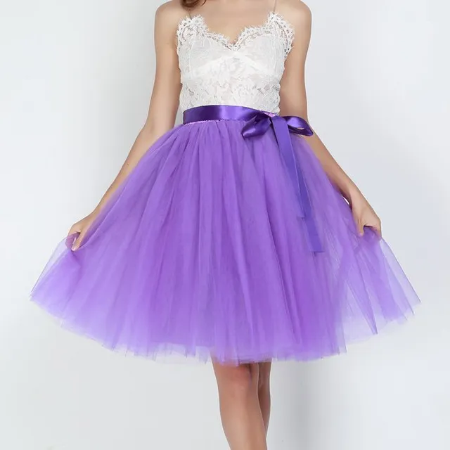 Women's Tulle Tutu Skirt with Bow