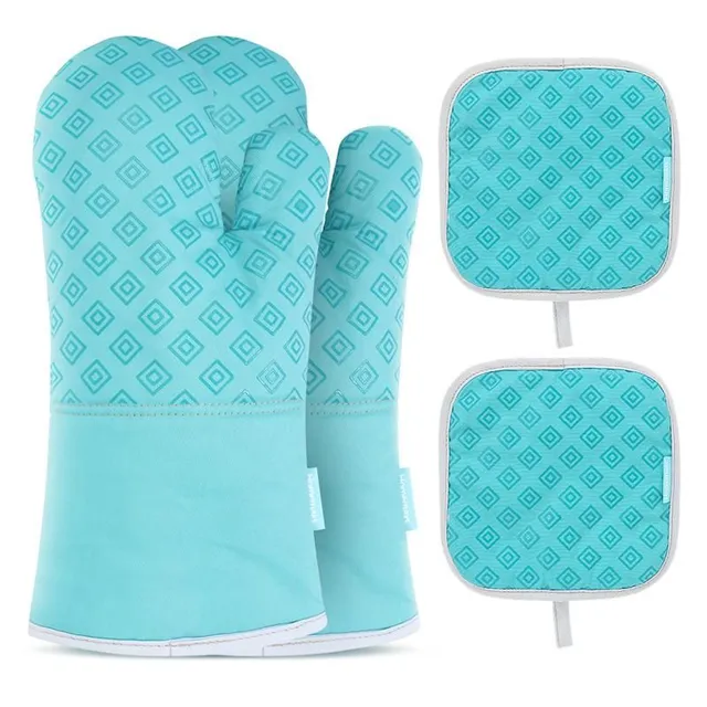 4 pcs Kitchen mitt and mat