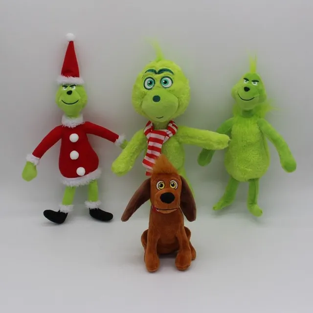 Plush toys of the Christmas Grinch characters