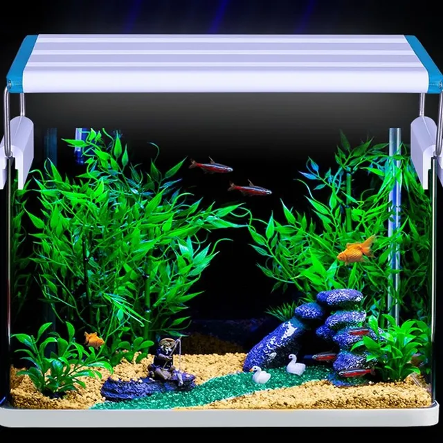 LED osvetlenie do akvária - modrobiele