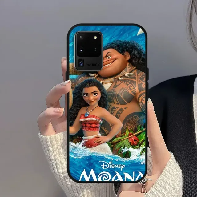 Coque en silicone de luxe pour téléphones Samsung avec des motifs des personnages préférés du film Vaiana 2