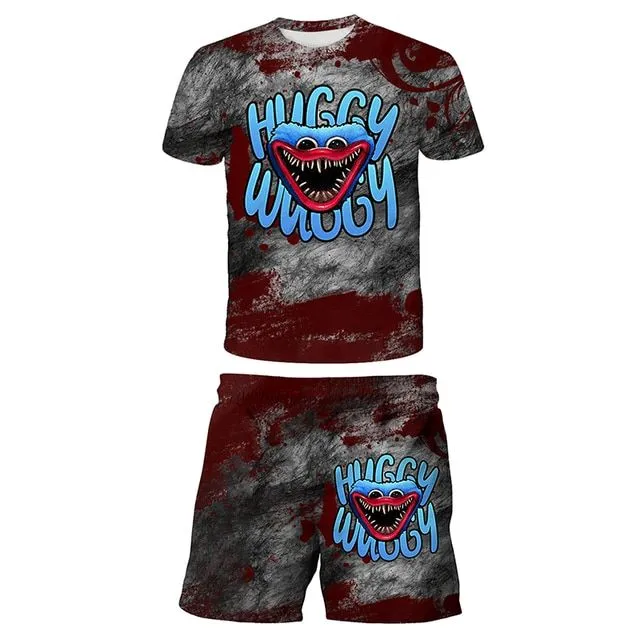 Boys summer set with the popular character Huggy Wuggy