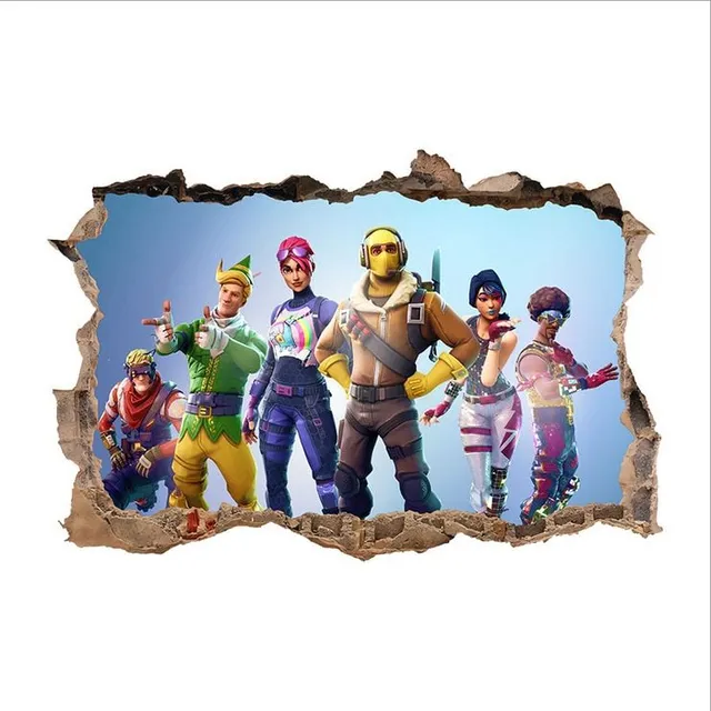 Stylish stickers with themes of the popular game Fortnite N 24-16cm