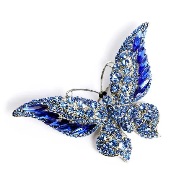 Fashion animal crystal brooch Big Butterfly