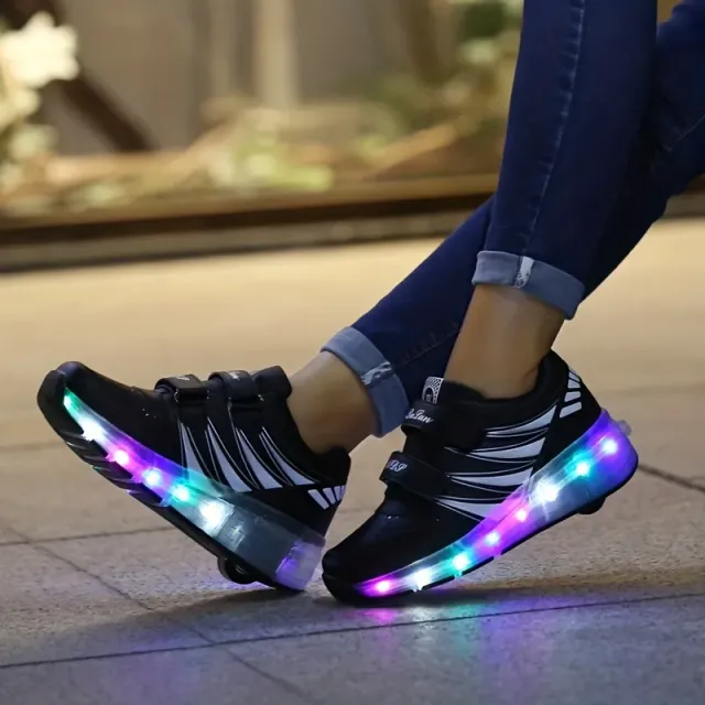 Gyerek LED Roller Sneakers 2in1