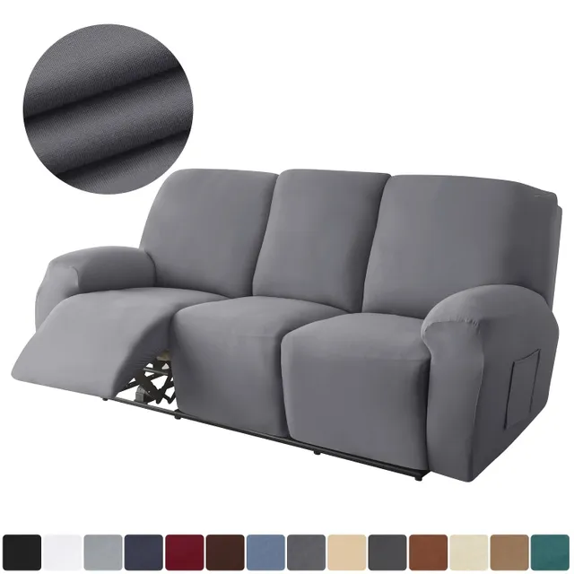 8pcsGreat velvet sofa - Laundry for 3-seater sofa bed - Protects furniture with pocket on the side - Flexible and comfortable