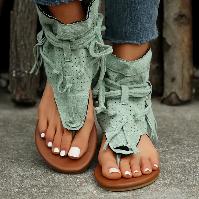 Women's sandals with fringes - stylish, light and comfortable for summer, holiday and the beach