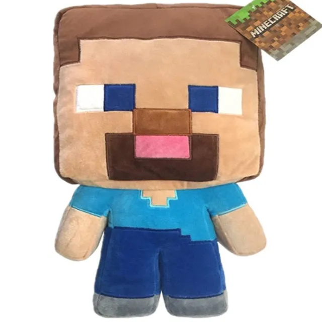 Beautiful plush toys from the computer game Minecraft