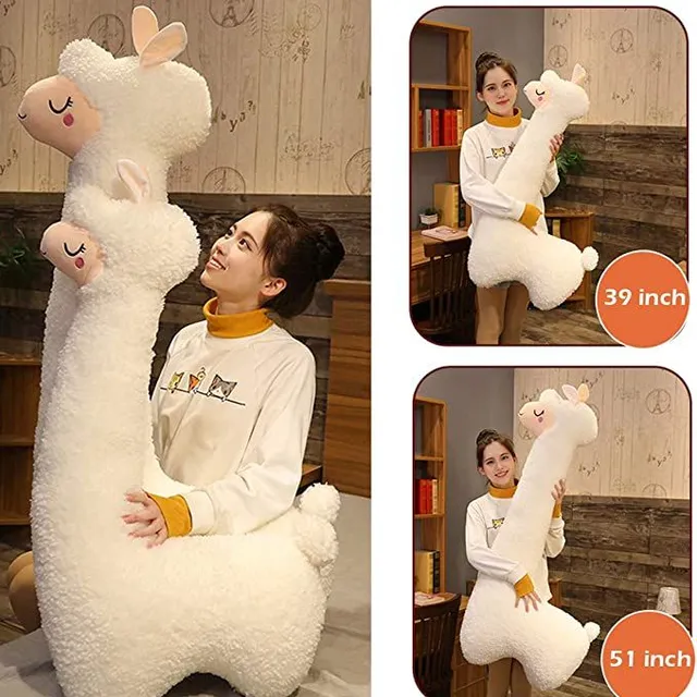 Cute Rolling Llama Pillow