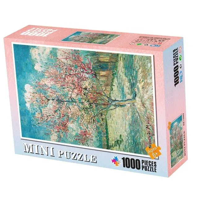 Fa puzzle különböző motívumokkal - 1000 darab