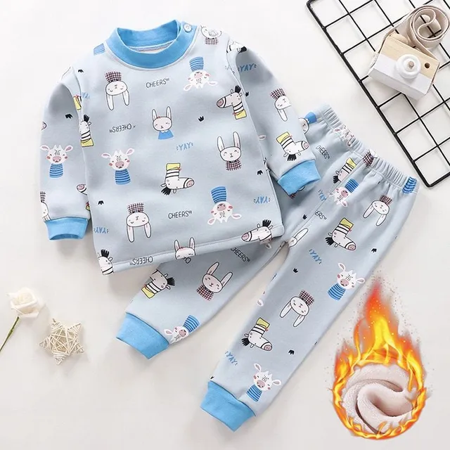 Children's cute pajamas for cold nights