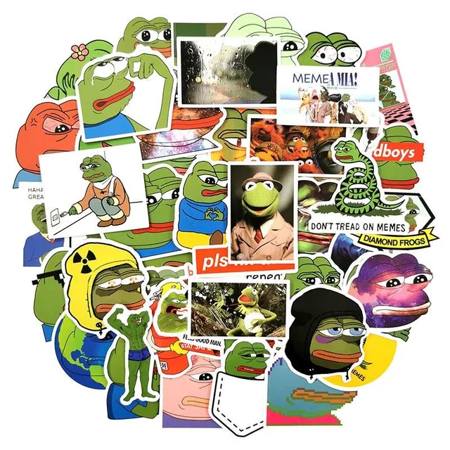 Stickers frogs 10/50 pcs