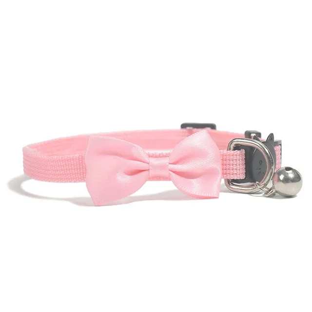 Cute collar with bow and bell for cats