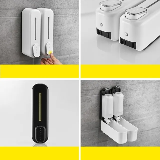 Wall-mounted soap dispenser in elegant design