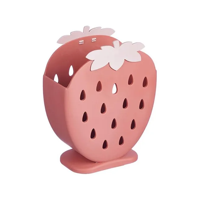 Strawberry-shaped cutlery stand