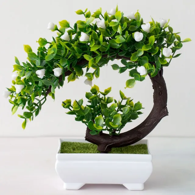 Sztuczne bonsai w garnku