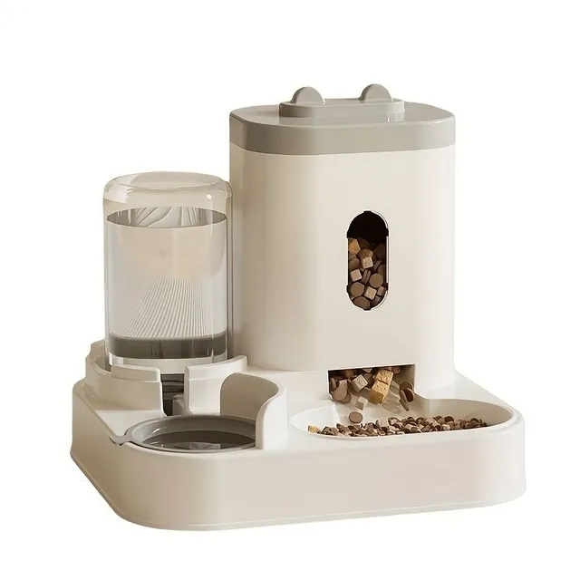 Comfortable feeder and fountain for cats - without electricity