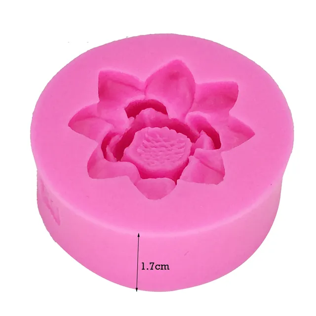 Silicone flower 3D form for wedding cakes