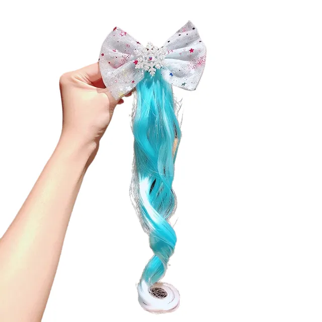 Hair rubber with hair extensions for children