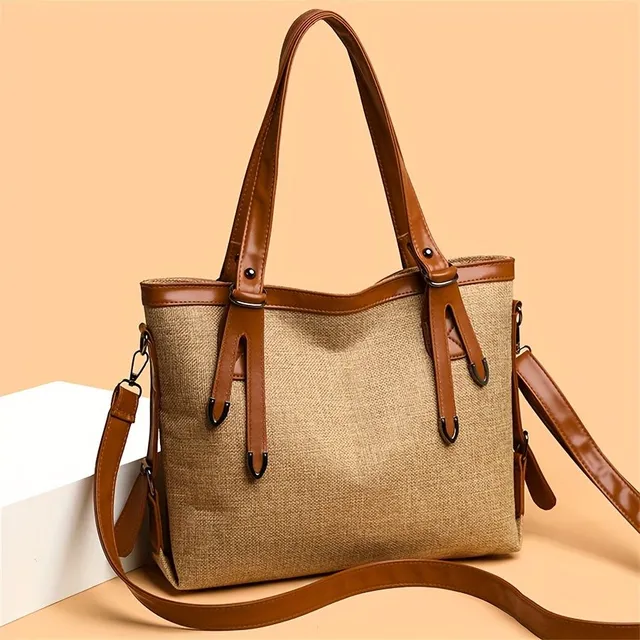 Trendy women's tote bag with large capacity, comfortable and stylish bag for everyday wear