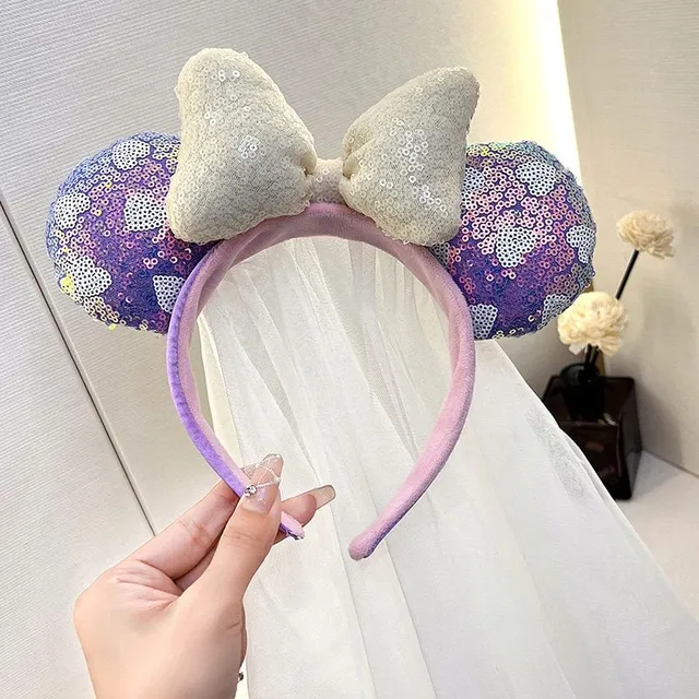 Modna dziecięca opaska na uszy z motywami Myszka Miki
