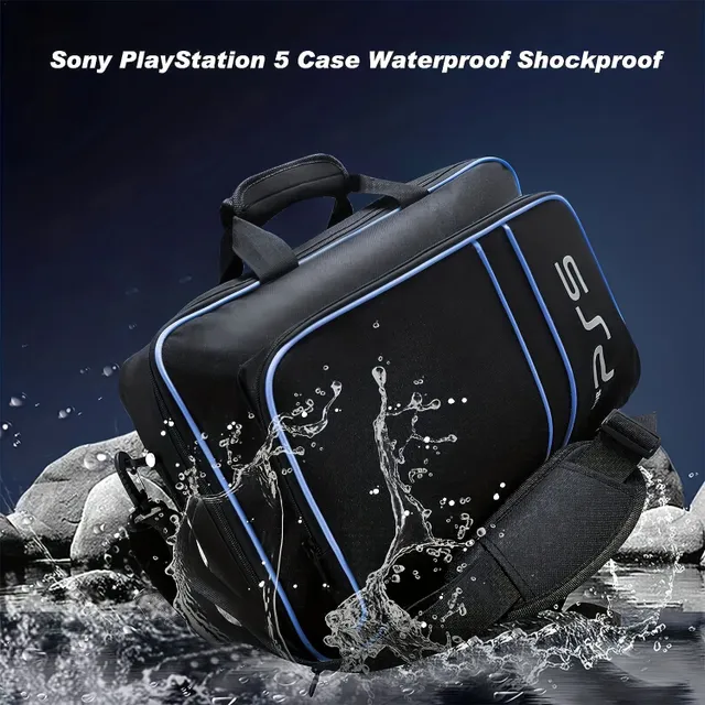 Portable backpack on PlayStation 5 with large storage space - for console, drivers, games and more
