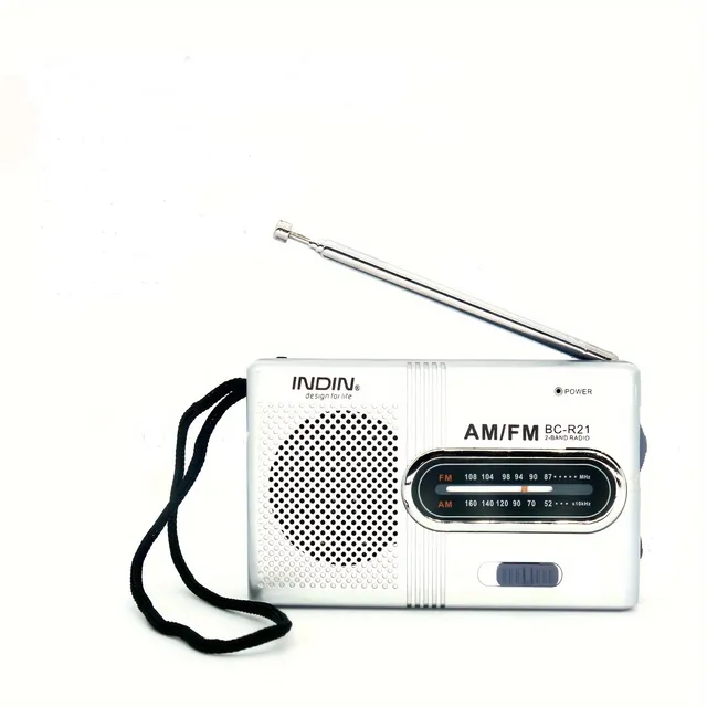 Mini radio con antenna telescopica e connettore per cuffie