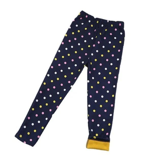 Girls luxury insulated leggings with Cooper pattern