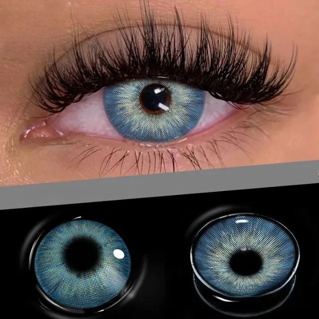Luxury contact lenses without dioptre - realistic colors, several variants